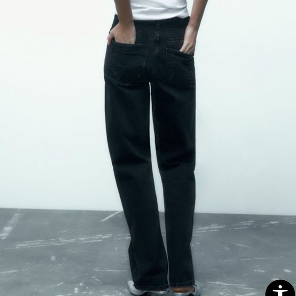 Zara black jeans, size 6. Never worn - Picture 3 of 5